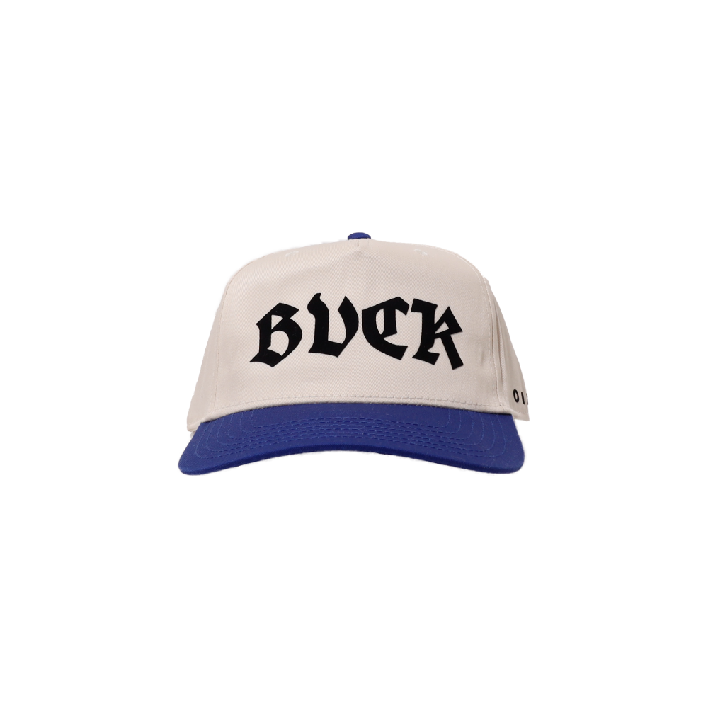 Blue Brim White Buck OG Snapback