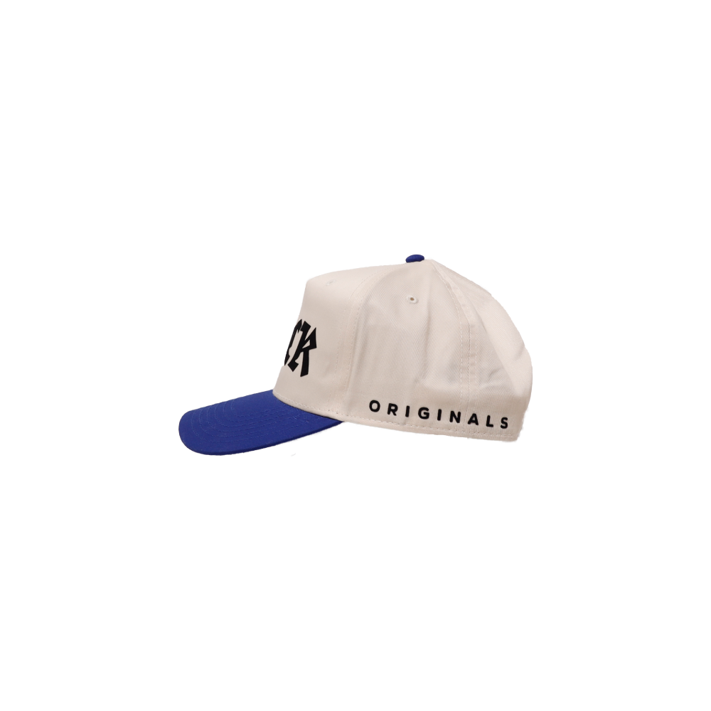 Blue Brim White Buck OG Snapback