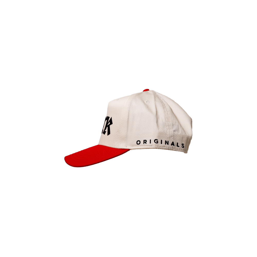 Red Brim White Buck OG Snapback